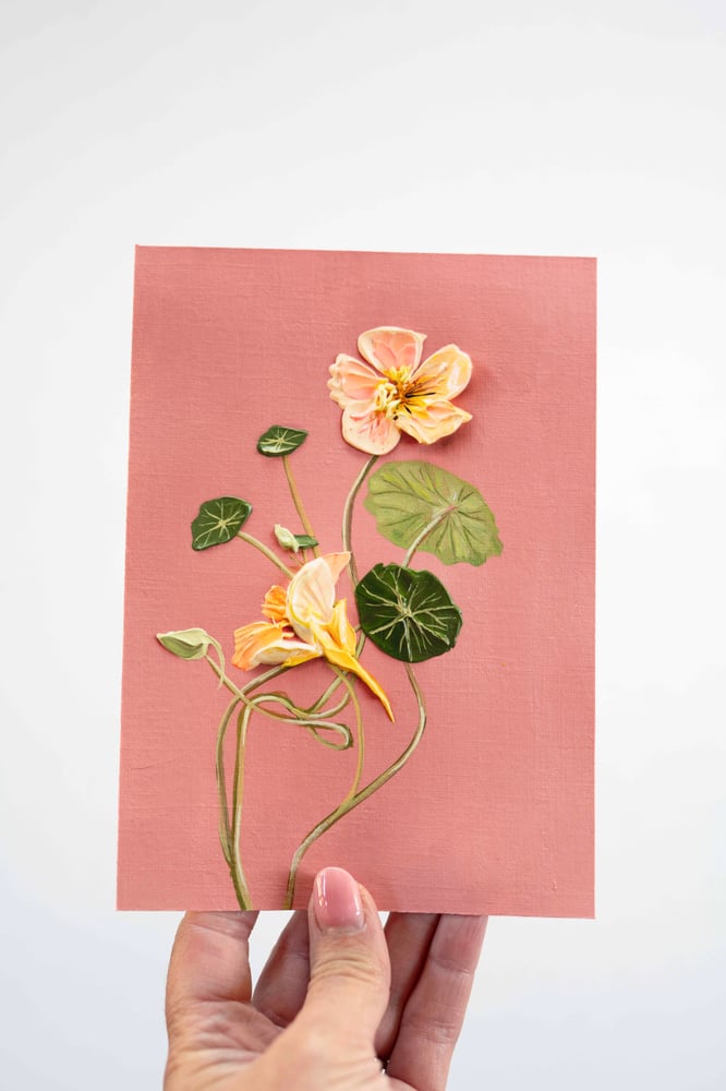 Image of Tip Top Blush Nastertium Giclée Print