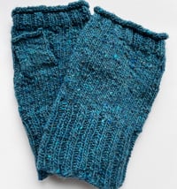 Image 9 of Cashmere and Pure wool hand knitted wrist warmer