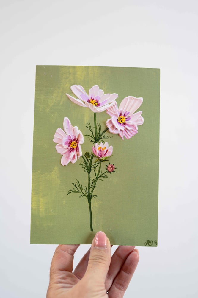 Image of Cosmos Bipinnatus Apricotta Giclée Print
