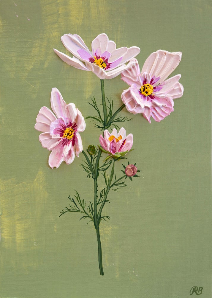 Image of Cosmos Bipinnatus Apricotta Giclée Print