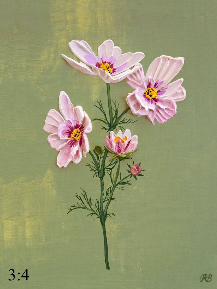 Image of Cosmos Bipinnatus Apricotta Giclée Print