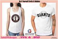 Image 4 of San Francisco Giants Baseball Set Design SVG Files, Cricut, Silhouette Studio, Digital Cut Files
