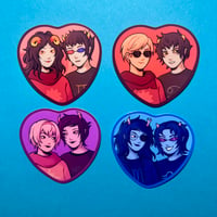 Image 2 of HS Heart Buttons/Stickers
