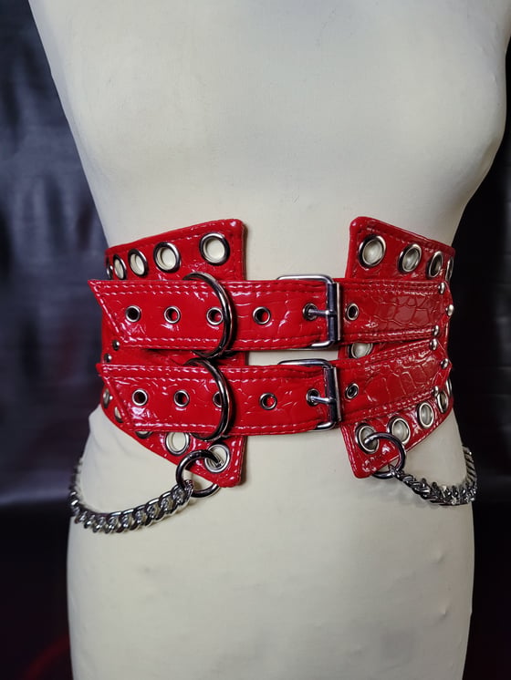 Image of LOVE HURTS BELT RED