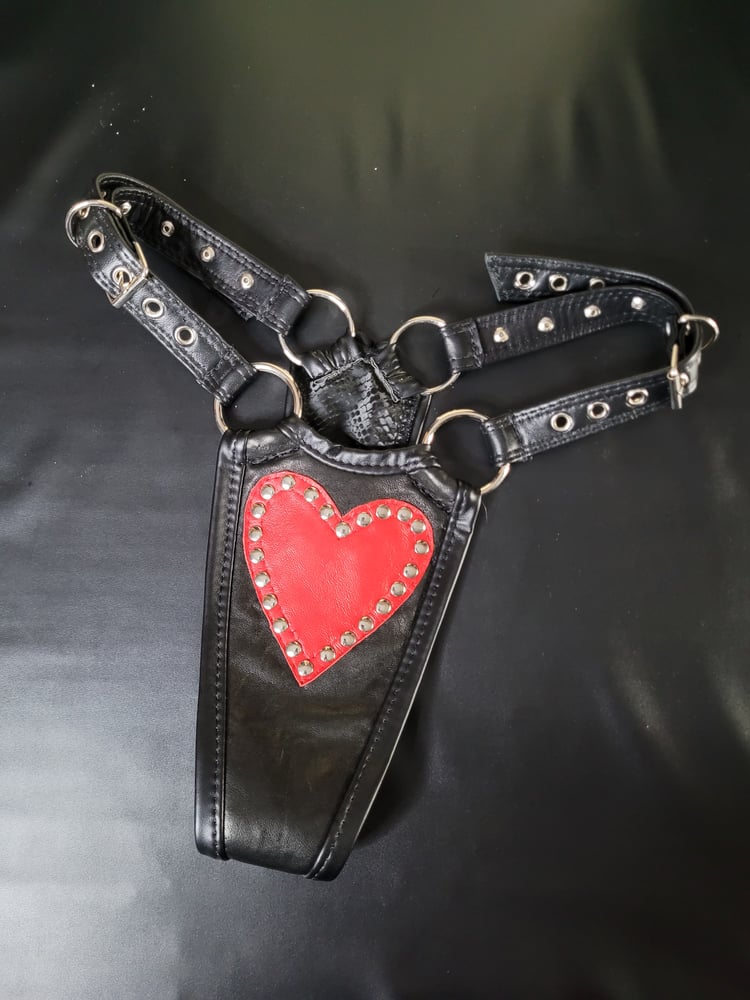Image of LOVE HEARTS HIGH WAIST THONG