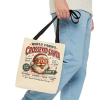 Image 3 of World Famous "Cross-Eyed Santa" Tote Bag 