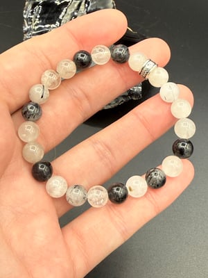 8mm Tourmaline in Quartz Bracelet