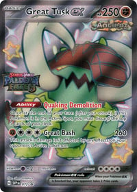 Great Tusk ex - 072 (Paldean Fates Stamped) - Near Mint