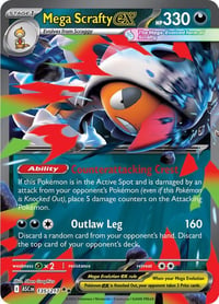 Mega Scrafty ex - 135/217 - ME: Ascended Heroes - Near Mint