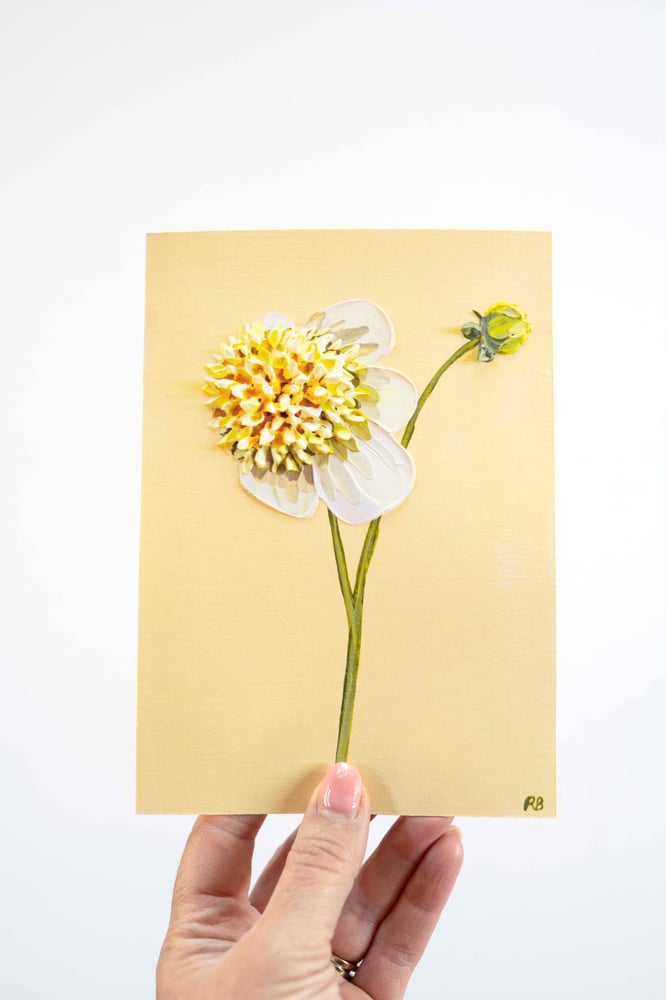 Image of Dahlia Platinum Blonde Giclée Print