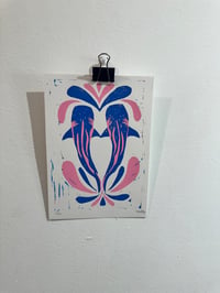 Image 2 of Small animal prints 5x7” linocut 