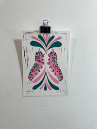 Image 1 of Small bug prints 5x7” linocut 