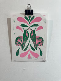 Image 2 of Small bug prints 5x7” linocut 