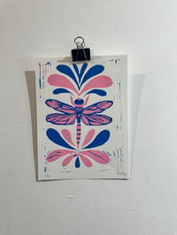 Image 3 of Small bug prints 5x7” linocut 