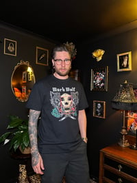 Image 3 of Wolf Split Black Tee