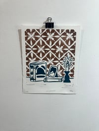 Image 1 of Still life 8x10” linocut 
