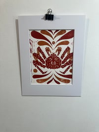 Image 2 of Crab 9x12”  linocut 