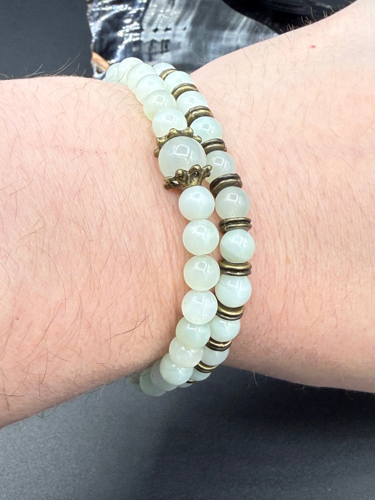 6mm Green Agate Bracelets