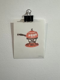 Image 1 of Vintage minis linocut print