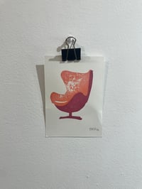 Image 4 of Vintage minis linocut print