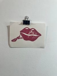 Image 5 of Vintage minis linocut print
