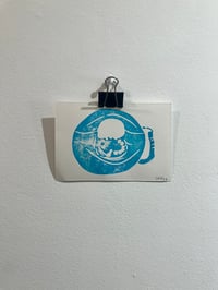 Image 6 of Vintage minis linocut print