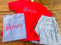 Braves Embroidered Comfort Color Tees