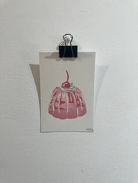 Image 2 of Jello 4x6” linocut print