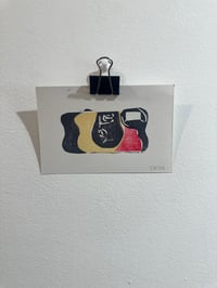 Image 2 of Cameras linocut print