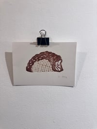 Image 3 of Ice cream 5x7” linocut print