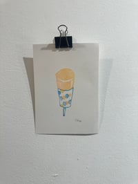 Image 4 of Ice cream 5x7” linocut print