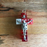 Image 3 of Lousy Crucifix, handmade vintage dice crucifix 