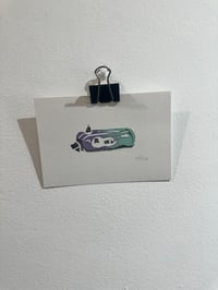 Image 2 of Y2K tech  linocut print