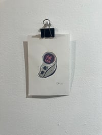 Image 4 of Y2K tech  linocut print