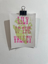 Image 1 of Floral 5x7” linocut print