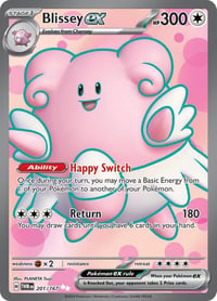 Blissey ex - 201/167 - SV06: Twilight Masquerade - Near Mint