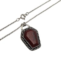 Image 3 of Red Creek Jasper Coffin Necklace