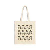 Image 1 of Weird In All The Right Places Tote | Portrait Pattern Canvas Tote