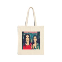 Image 1 of Protect Your Inner Landscape Tote Bag | Illustrated Portraits Canvas Tote