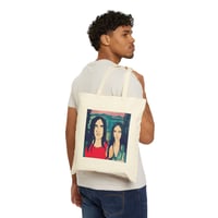 Image 3 of Protect Your Inner Landscape Tote Bag | Illustrated Portraits Canvas Tote
