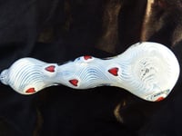 Image 1 of Heart Murrine Over Ghost And White 
