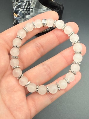 8mm Matte Rose Quartz Bracelet