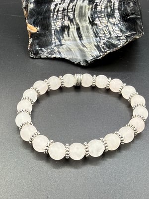 8mm Matte Rose Quartz Bracelet