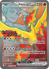 Team Rocket's Moltres ex - 208/182 (Destined Rivals Stamp) - Near Mint