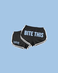 RESISTOR BITE THIS booty shorts