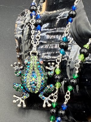 Onyx Froggie Necklace