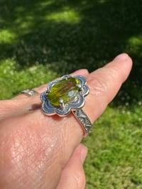Image 3 of Peridot cocktail ring size 8