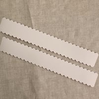 Image 3 of Scalloped edge belly band for 5x7 invitation A7 card PACK of 10