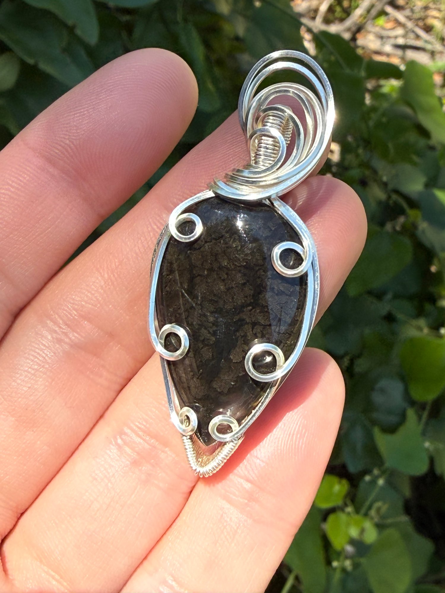 Texas Black Plume Agate