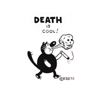 Image 1 of Kaz's Smoking Cat T-Shirt